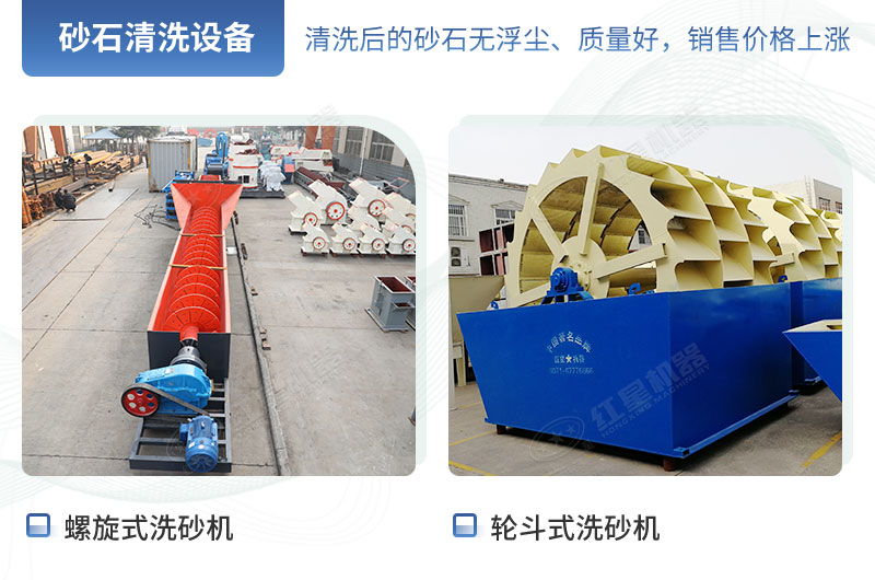 兩種不同類(lèi)型的洗沙設備